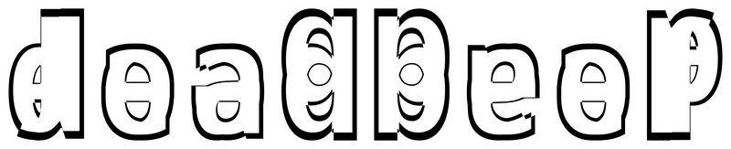 Ambigram for deadbeef in Notosans-condensedbold